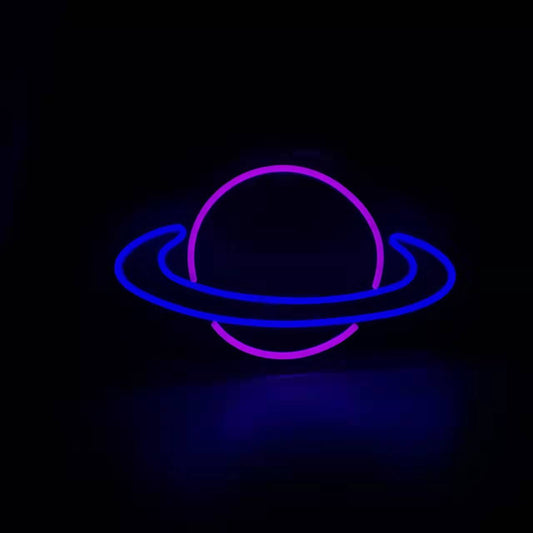 Saturn Planet LED Neon Sign