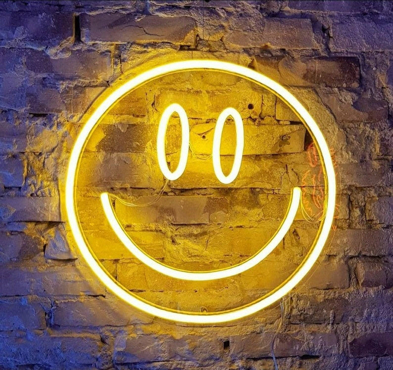Smiley Face LED Neon Sign