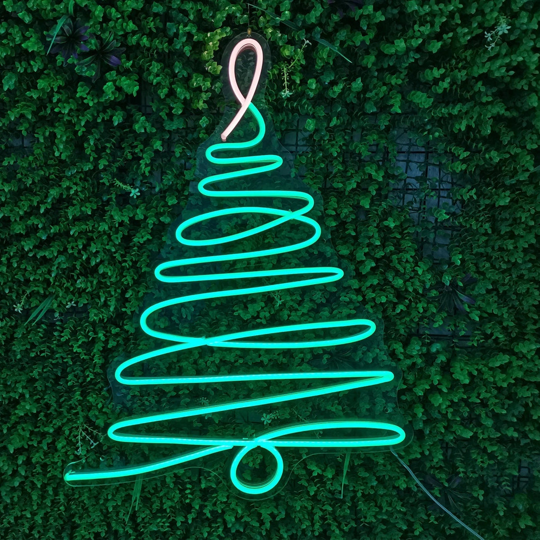 Christmas Tree LED neon sign for a festive market stall or winter pop-up by Neon Punk