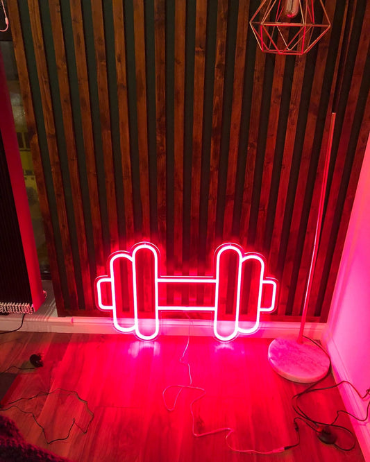 Dumbbell LED Neon Sign