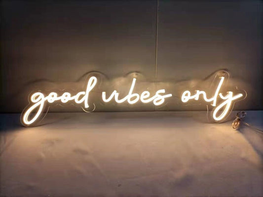 Good vibes only LED Neon Sign