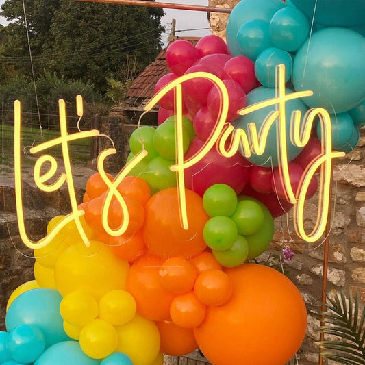 Lets Party LED Neon Sign