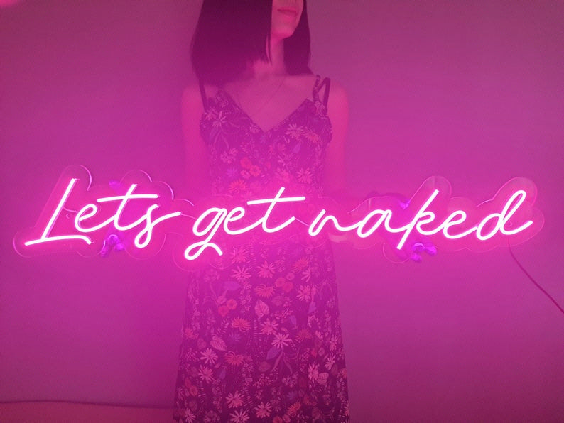 Get naked sales neon light