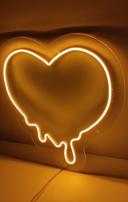 Melting Heart LED Neon Sign