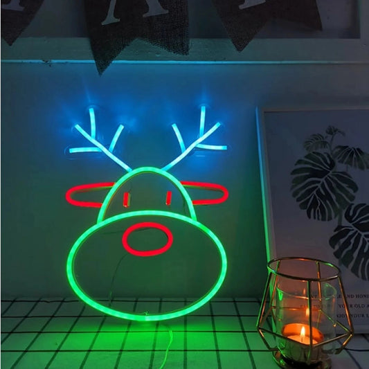 Reindeer LED Neon Sign