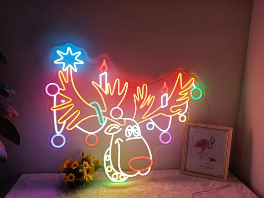 Rudolph LED Neon Sign
